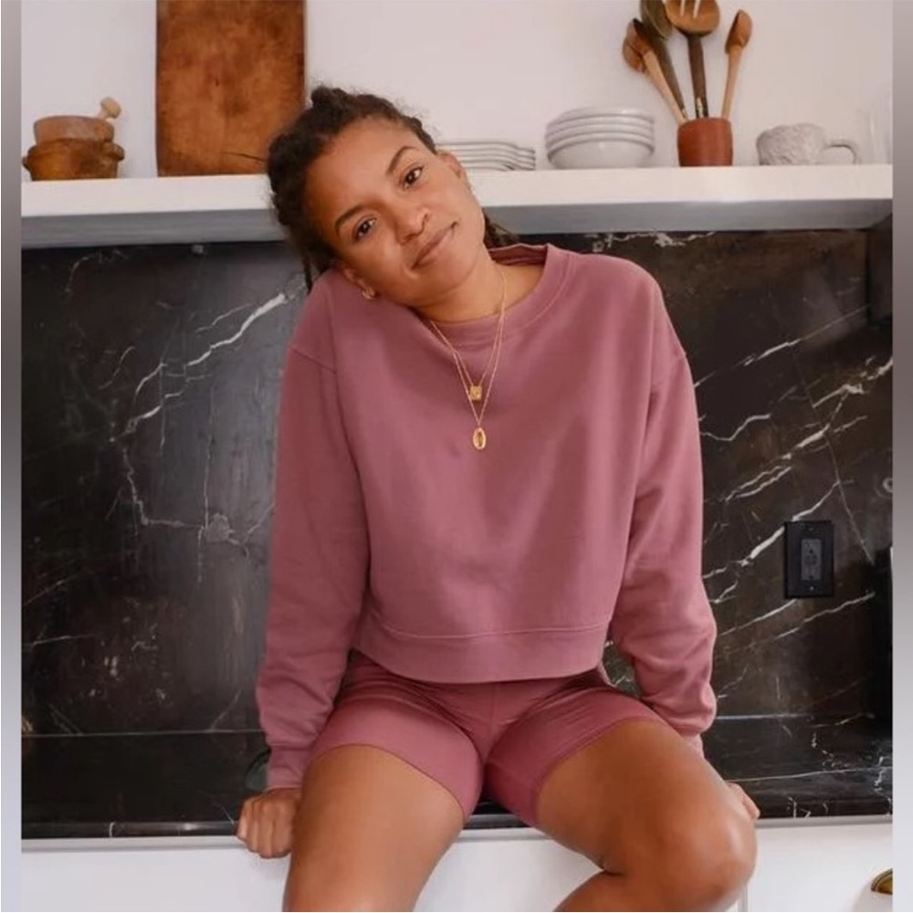 Girlfriend Collective Mauve Sweatshirt